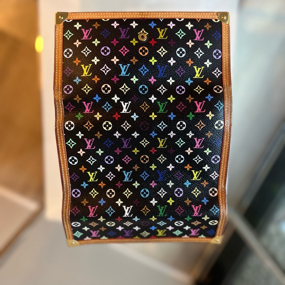 Louis Vuitton Murakami black monogram with brown leather trim - Picture 2 of 7